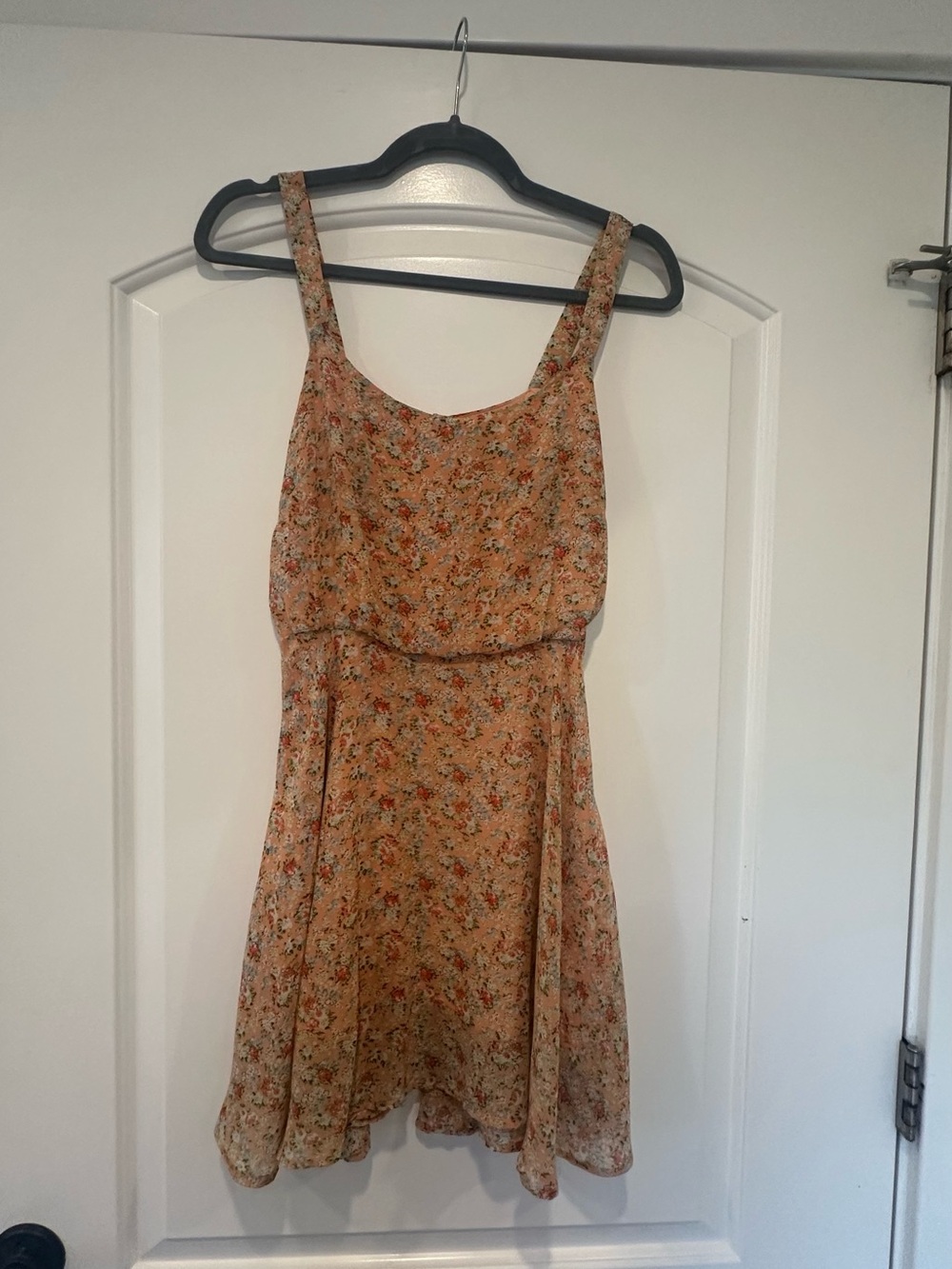 Lucca Couture Peach Floral Sundress Mini